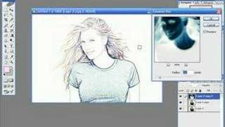 photoshop tutorials : Photoshop Tutorials - Photo To Line Drawing