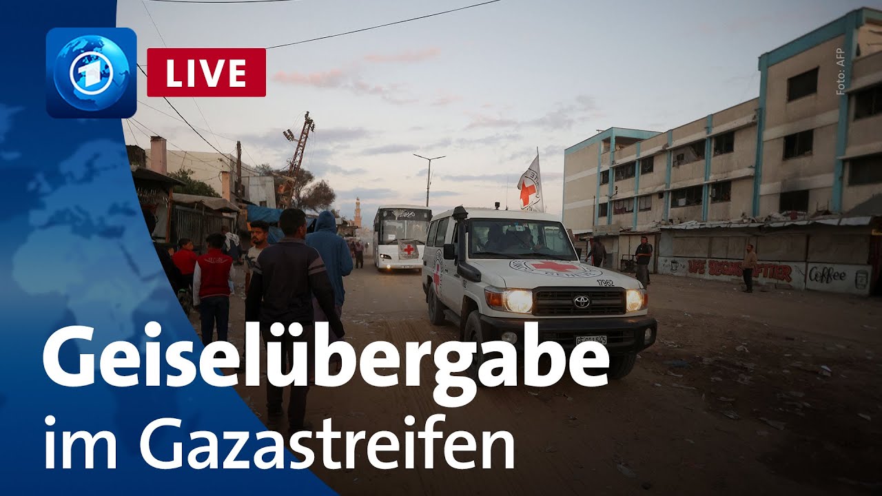 tagesschau24 LIVE: Geiselübergabe im Gazastreifen