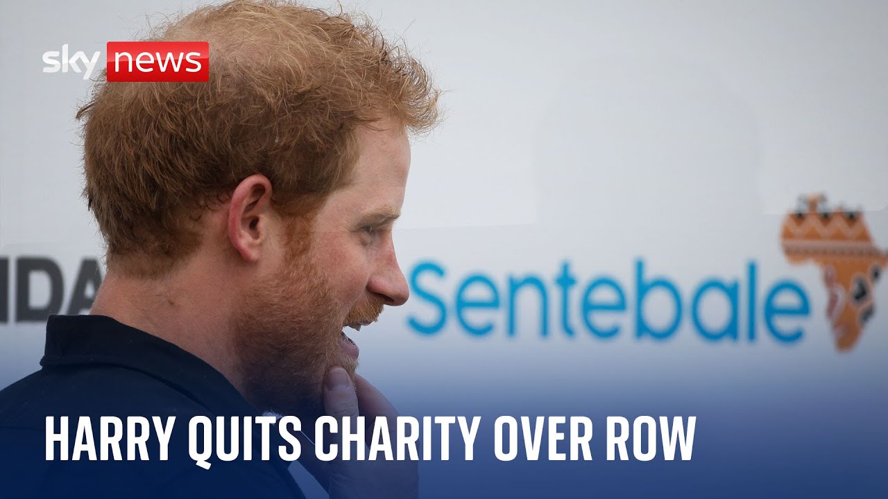 Prince Harry 'in shock' as he quits Sentebale charity
