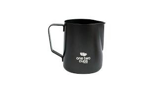 Pratinjau video produk One Two Cups Gelas Milk Jug Kopi Espresso Latte Art Stainless Steel 350ml - AA0051