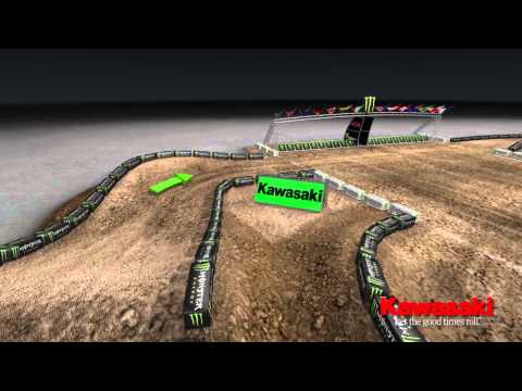 Supercross LIVE! 2013 - San Diego 2-9-13 - Monster Energy Supercross Animated Track Map 