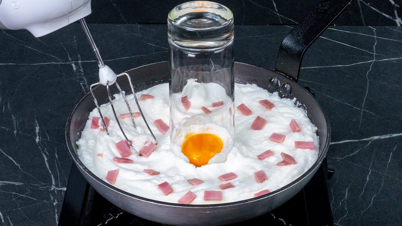 Nadýchaná omeleta uvařená za 7 minut za pomoci sklenice a mixéru. Přímo na pánev!