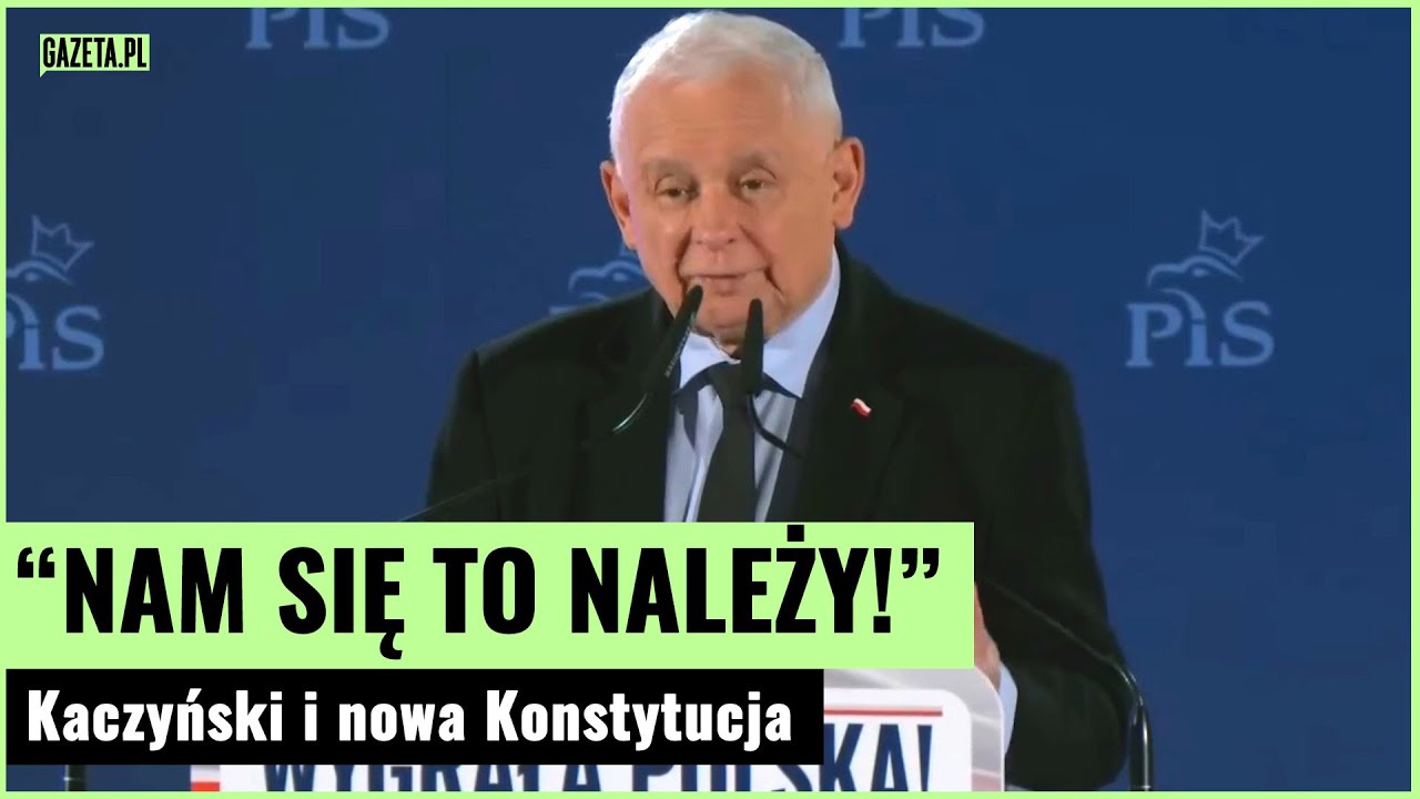Kaczyński chce nowej Konstytucji. "Porównywano mnie do Gomółki" | Gazeta.pl