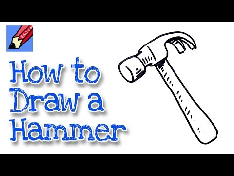 How to draw a claw hammer real easy - Spoken Tutorial - YouTube