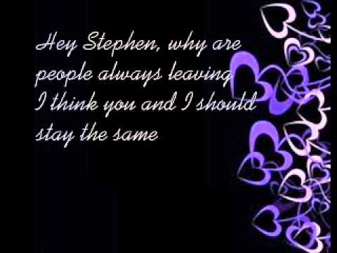 Hey Stephen Taylor Swift lyrics