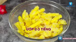 mứt, mứt khoai lang, cách làm mứt khoai lang, mẹo vặt, làm mứt