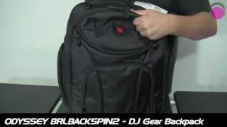 Odyssey BRLBACKSPIN2 Redline Series Digital DJ Gear Laptop Backpack in action - learn more