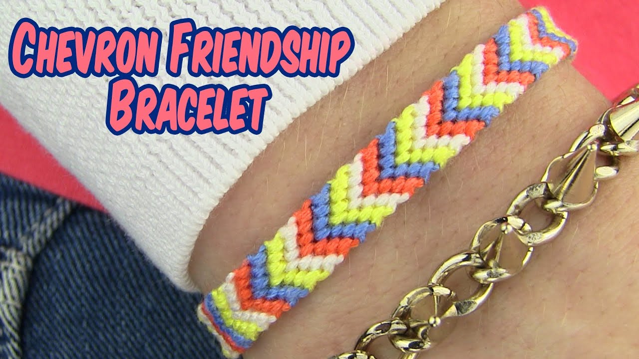 DIY Chevron Friendship Bracelet - YouTube