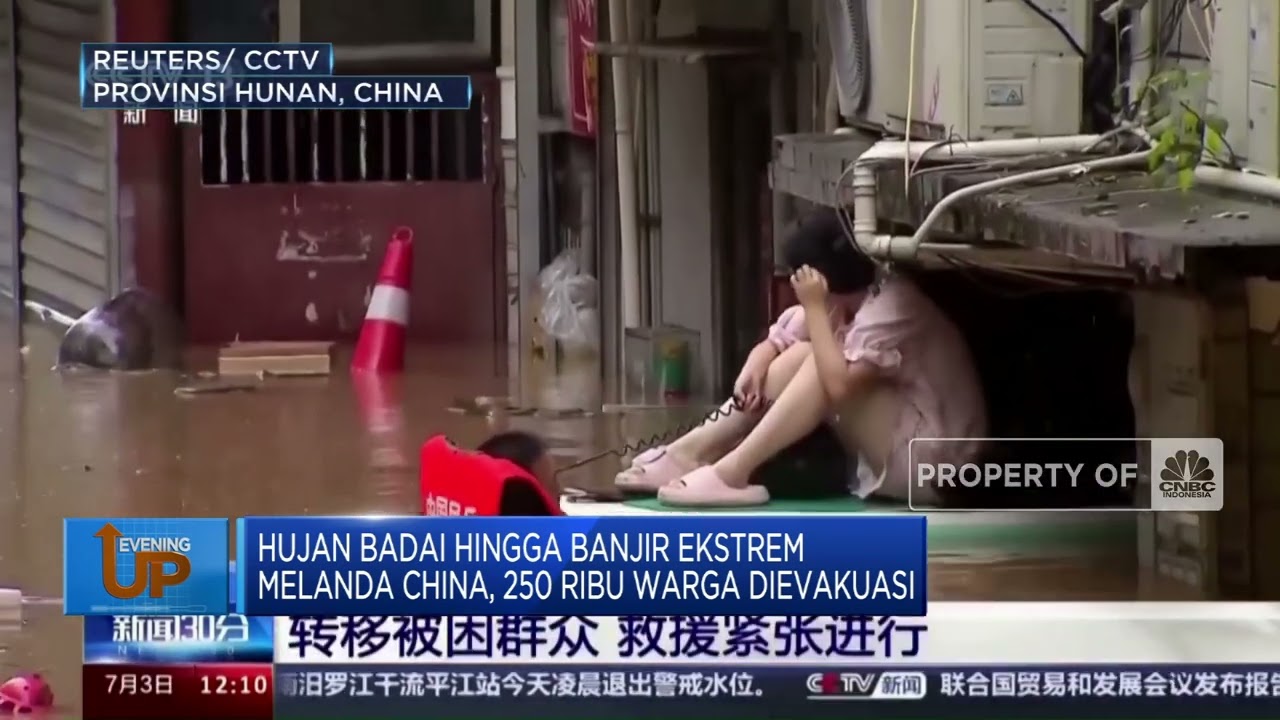 Hujan Badai Hingga Banjir Ekstrem di China, 250 Ribu Warga Dievakuasi