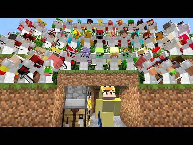 Minecraft Manhunt 30 Avcı VS YusufTe'ye KARŞI!