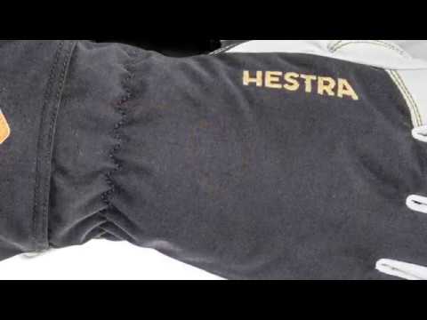 HESTRA SKI GLOVES Hestra Mens Army Leather GORE-Tex Ski Glove in Black