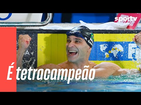 FEZ HISTÓRIA! NICHOLAS SANTOS É OURO NOS 50M BORBOLETA | MUNDIAL DE NATAÇÃO EM PISCINA | sportv