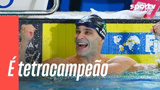 FEZ HISTÓRIA! NICHOLAS SANTOS É OURO NOS 50M BORBOLETA | MUNDIAL DE NATAÇÃO EM PISCINA | sportv