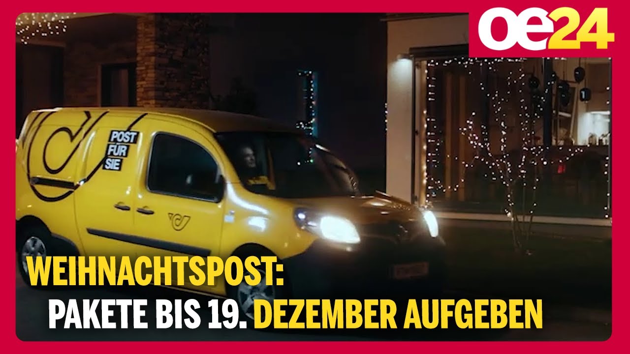 Weihnachtspost: Pakete bis 19. Dezember aufgeben