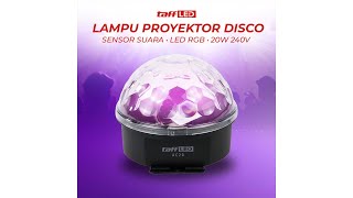 Pratinjau video produk TaffLED Lampu Proyektor Disco Sensor Suara LED RGB 20W 240V - AC20
