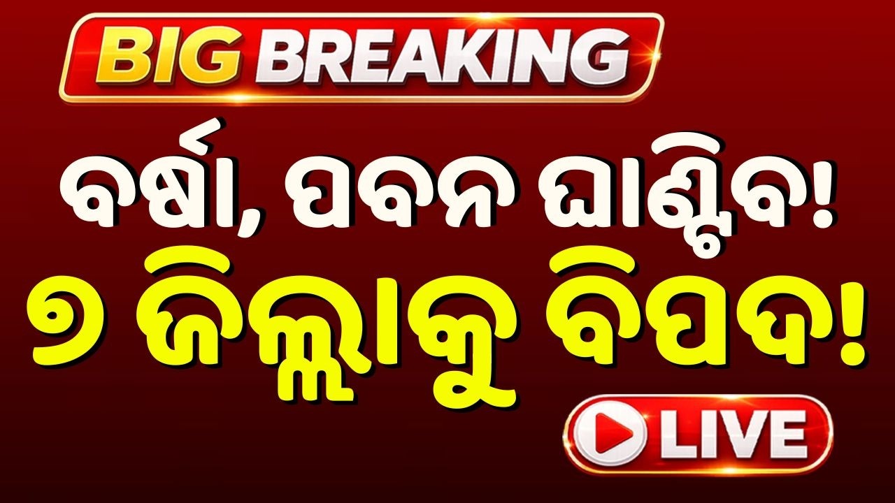 🔴Live | ବର୍ଷା, ପବନ...୭ ଜିଲ୍ଲାକୁ ବିପଦ! Weather Update Odisha | Rain Update | Odisha | Argus News