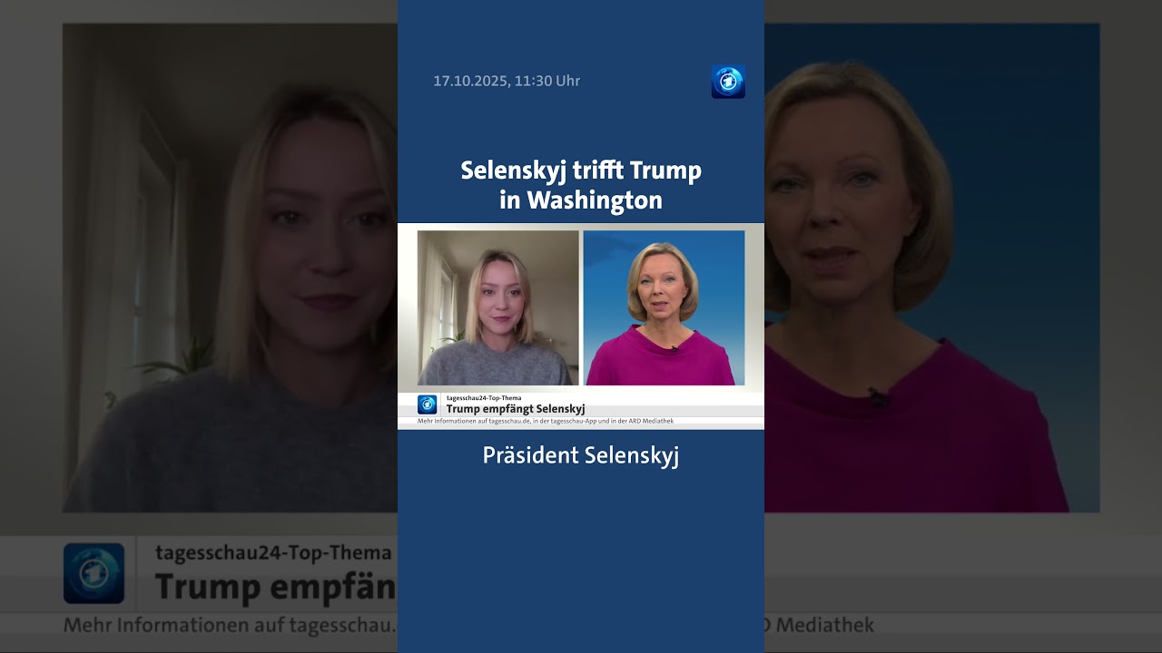 Ukraine-Krieg: Selenskyj trifft Trump in Washington tagesschau nachrichten ukraine usa russland