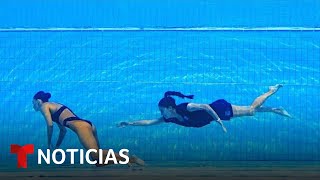 nadadora se desmaya en medio de su participación en el mundial de