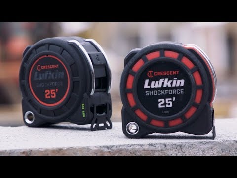 Now Available, Crescent Lufkin® Shockforce™ and Shockforce Nite Eye™ Tape Measures Poised to Set New Standard