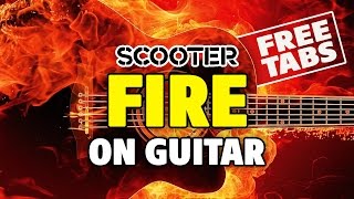 Scooter - Fire (acoustic fingerstyle guitar, FREE tabs, speed x2)