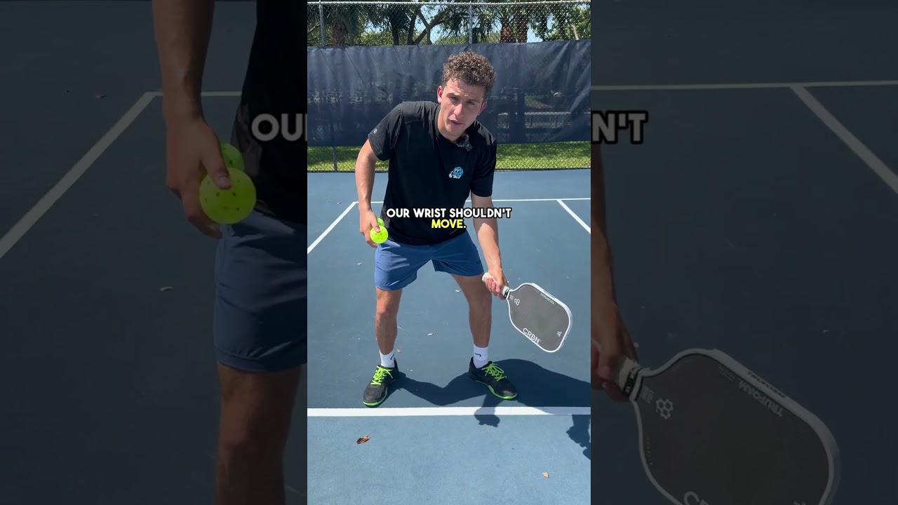 How to keep your dinks down in pickleball! 🏆 #pickleball #pickleballstrategy