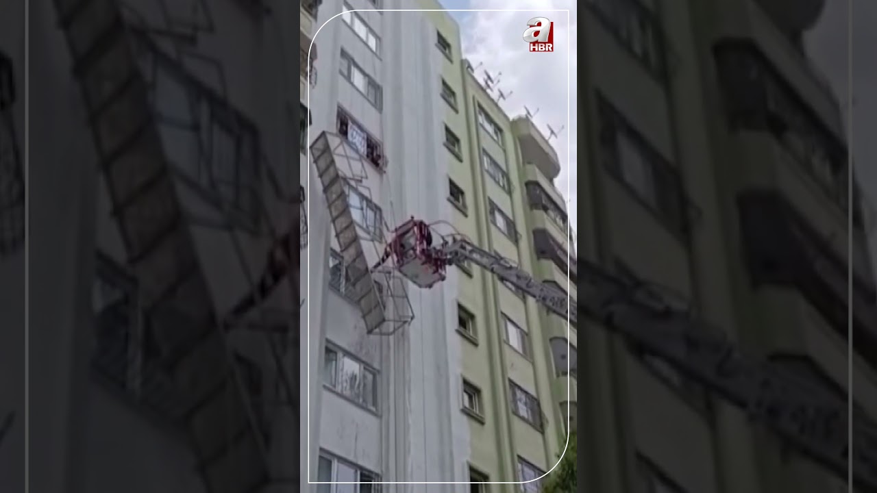 İskelenin halatı koptu, işçi ölümden döndü | A Haber