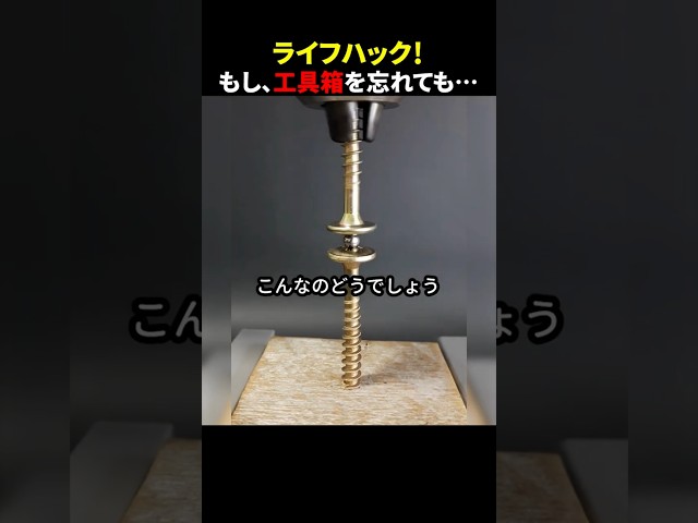 ライフハック！もし、工具箱を忘れても… #ほっこりショート