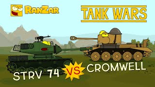 Tanktoon - Cromwell vs Strv 74 Hellcat 