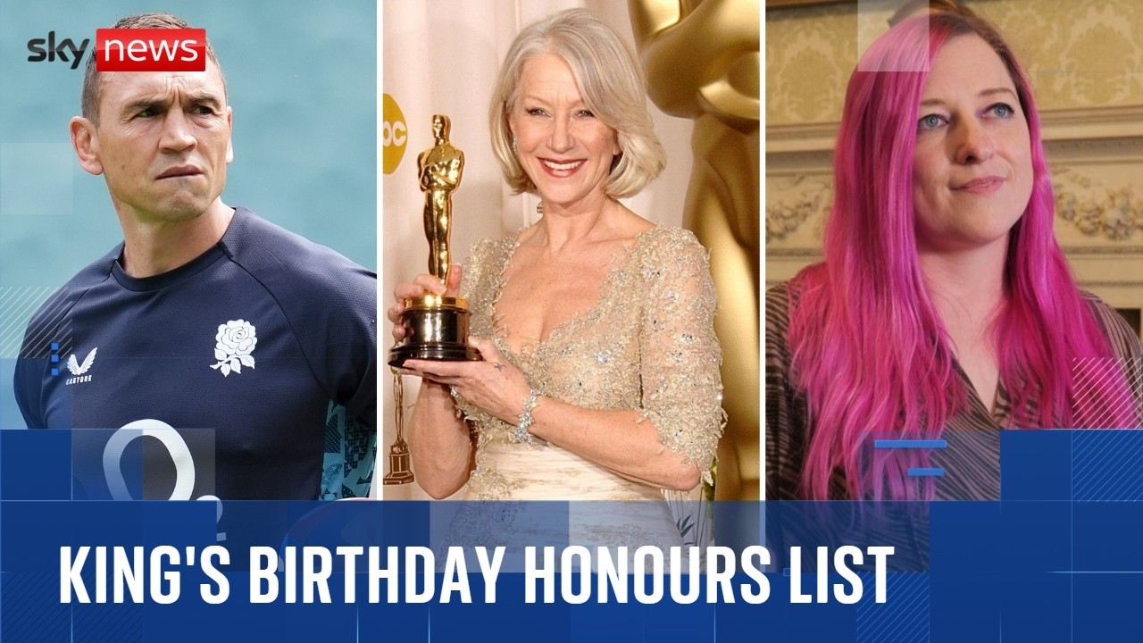 King's Birthday Honours: Stars, sporting heroes and public servants recognised