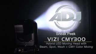 ADJ American DJ VIZI CMY300 Hybrid Moving Head in action - learn more