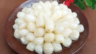 Cách làm CỦ KIỆU NGÂM ĐƯỜNG trắng giòn nhanh ăn và để được lâu