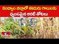 నంద్యాల జిల్లాలో ఈదురు గాలులకు ధ్వంసమైన అరటి తోటలు | Huge Loss |  Banana Farmers | hmtv