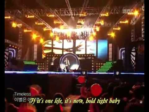 Zhang Li Yin (ft Xiah Junsu) - Timeless (live) at Korean Drama Festival - with English Translation
