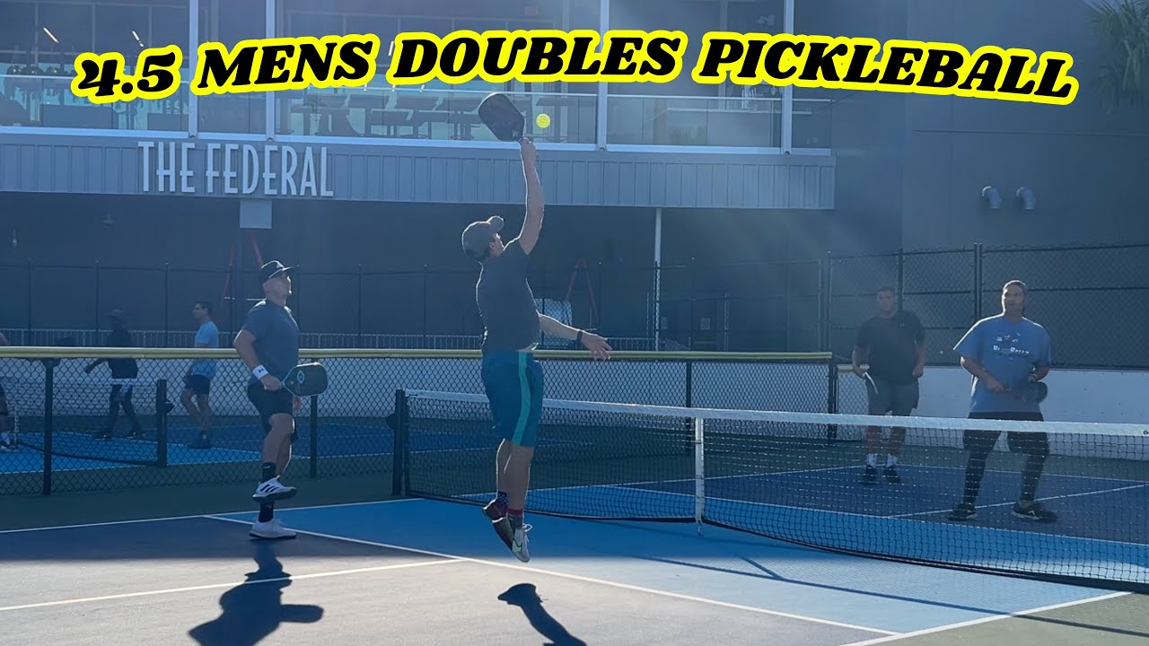 4.0 Mens Doubles Pickleball At Holiday Park In Fort Lauderdale Florida!