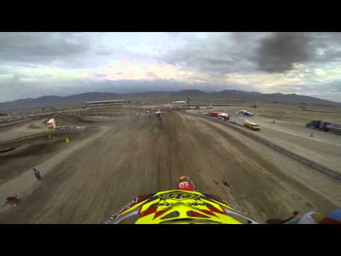 GoPro HD: Jessy Nelson Lap 1 Moto 2 - Miller MX Lucas Oil Pro Motocross Championship 2013