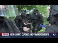 Police break up new campus protests, and graduation ceremonies are held  - 02:00 min - News - Video