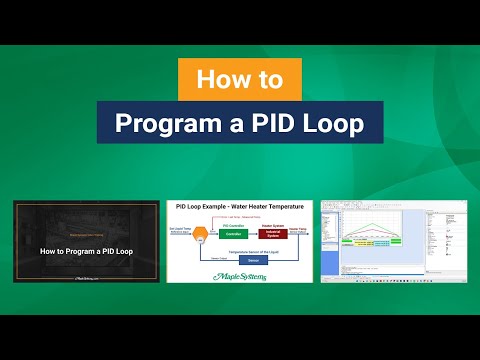 Thumbnail for a video tutorial on how to program a PID Loop in MAPware-7000 using HMIs and PLCs.
