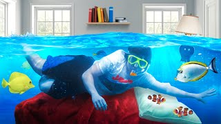 I Transformed My Bedroom Into A Fish Tank!