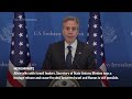 Blinken presses for Israel-Hamas hostage and cease fire deal | AP Top Stories  - 01:02 min - News - Video