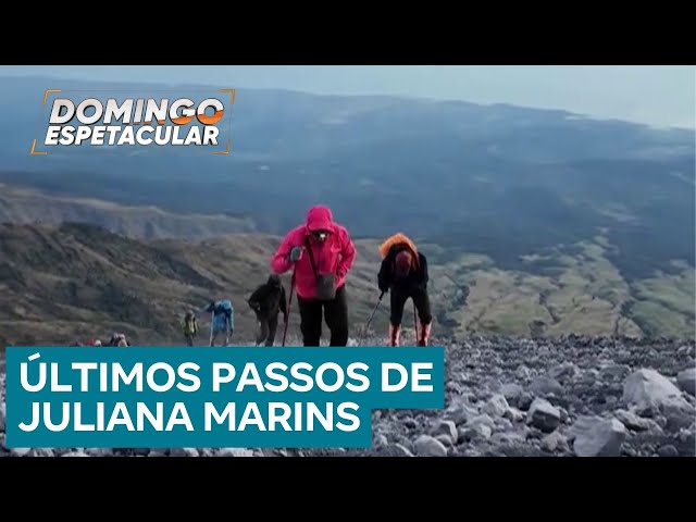 Veja os últimos passos de Juliana Marins antes de morrer na trilha pelo vulcão na Indonésia