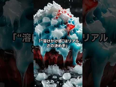 「海辺のかき氷、とけかけの瞬間」 #AIプロンプト #AI #chatgpt #dalle #画像生成 #shorts