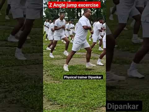 Z Angle jump exercise /Advanced Physical Training.#assampolice #army #fitness #fitness #commando