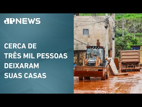 58 cidades de MG estão em situação de emergência devido às fortes chuvas