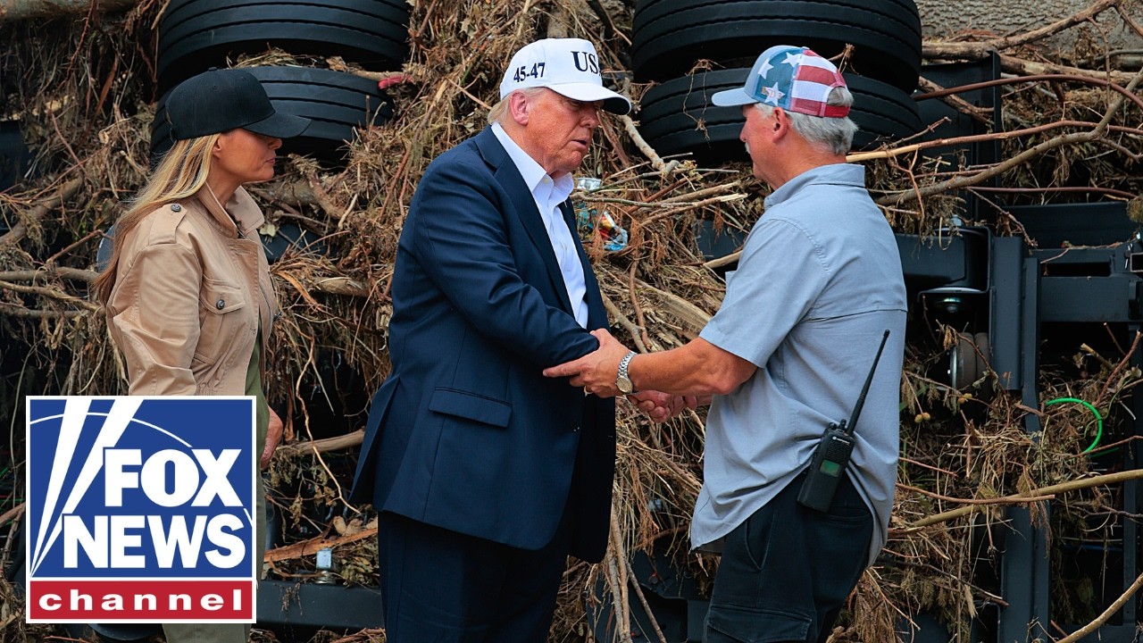 Trump, first lady tour flood-ravaged Texas