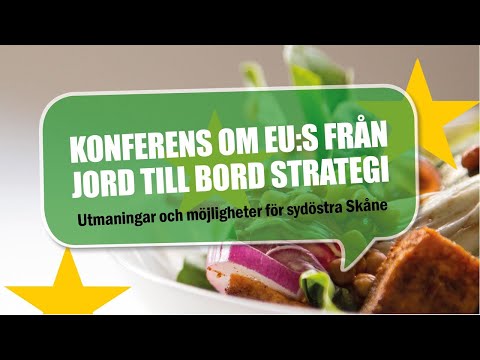 Konferens om EU s från jord till bord strategi