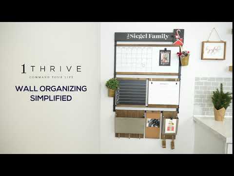 1THRIVE makes organizing easy, beautiful, and fun. With multiple pre-designed systems and plenty of additional components to add, you can prepare for whatever 2021 has in store for you and THRIVE! 

Installation is easy, with 1 magnetic frame base to hang. Then add and remove components to fit your style and needs without any screws or tools required!