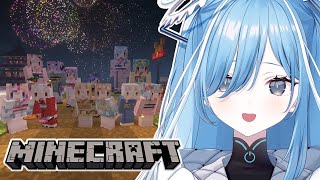 〖 Minecraft 〗屋台見ながら花火大会の振り返り✧*。〖  透乃おと / Varium 〗
