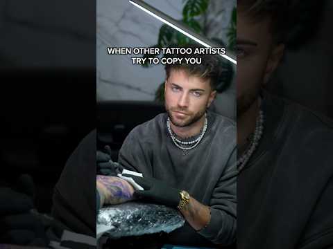 When Other Artists Try Copying Your Tattoos… smh. #tattooartist #shorts
