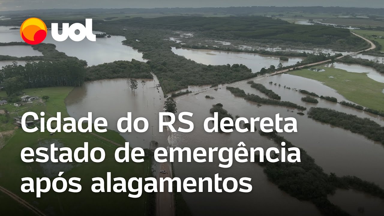 Chuvas no Rio Grande do Sul Imagens aéreas mostram cidade Cristal alagada veja vídeo