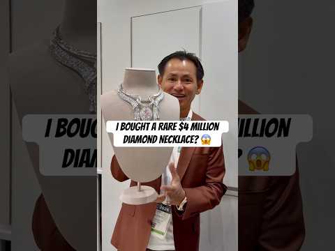 I bought a rare $4 million dollar diamond necklace? 😱 #hiphopculture #diamond #johnnydang #shorts